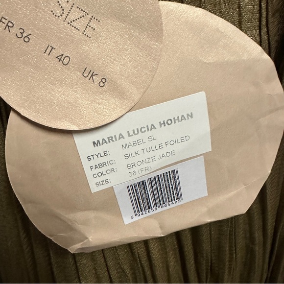 NEW Maria Lucia Hohan Mabel Gown in Bronze Jade - Picture 5 of 6
